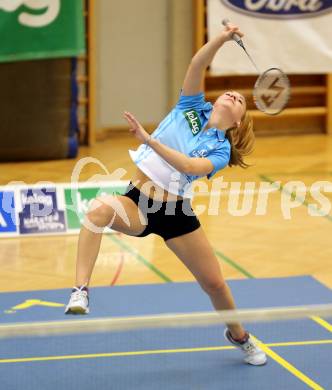 Badminton Bundesliga. ASKOE Kelag Kaernten gegen Moedling.  Anna Demmelmayer. Klagenfurt, 9.11.2013.
Foto: Kuess
---
pressefotos, pressefotografie, kuess, qs, qspictures, sport, bild, bilder, bilddatenbank