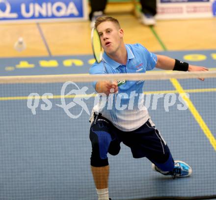 Badminton Bundesliga. ASKOE Kelag Kaernten gegen Moedling. Dominik Trojan. Klagenfurt, 9.11.2013.
Foto: Kuess
---
pressefotos, pressefotografie, kuess, qs, qspictures, sport, bild, bilder, bilddatenbank