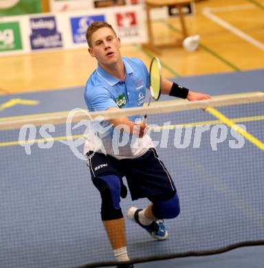 Badminton Bundesliga. ASKOE Kelag Kaernten gegen Moedling. Dominik Trojan. Klagenfurt, 9.11.2013.
Foto: Kuess
---
pressefotos, pressefotografie, kuess, qs, qspictures, sport, bild, bilder, bilddatenbank