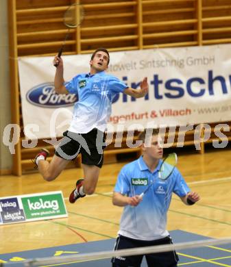 Badminton Bundesliga. ASKOE Kelag Kaernten gegen Moedling. Dominik Trojan, Stefan Wrulich. Klagenfurt, 9.11.2013.
Foto: Kuess
---
pressefotos, pressefotografie, kuess, qs, qspictures, sport, bild, bilder, bilddatenbank