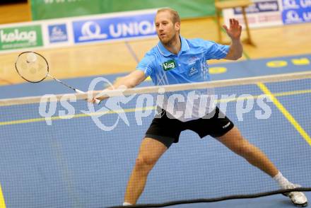 Badminton Bundesliga. ASKOE Kelag Kaernten gegen Moedling. Michael Trojan. Klagenfurt, 9.11.2013.
Foto: Kuess
---
pressefotos, pressefotografie, kuess, qs, qspictures, sport, bild, bilder, bilddatenbank