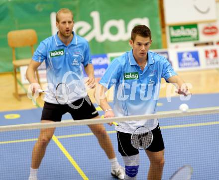 Badminton Bundesliga. ASKOE Kelag Kaernten gegen Moedling. Michael Trojan, Paul Demmelmayer. Klagenfurt, 9.11.2013.
Foto: Kuess
---
pressefotos, pressefotografie, kuess, qs, qspictures, sport, bild, bilder, bilddatenbank