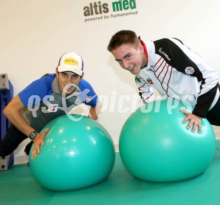 Schi Nordisch. Schispringen, Nordische Kombination. Pressekonferenz.Tomaz Druml,  Philipp Kuttin. OESV. Klagenfurt, 11.11.2013.
Foto: Kuess
---
pressefotos, pressefotografie, kuess, qs, qspictures, sport, bild, bilder, bilddatenbank