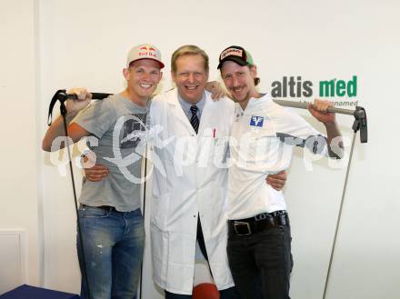 Schi Nordisch. Schispringen, Nordische Kombination. Pressekonferenz. Thomas Morgenstern, Georg Lajtai, Martin Koch. OESV. Klagenfurt, 11.11.2013.
Foto: Kuess
---
pressefotos, pressefotografie, kuess, qs, qspictures, sport, bild, bilder, bilddatenbank