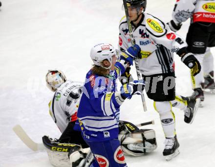 EBEL. Eishockey Bundesliga. EC VSV gegen Dornbirner Eishockey Club.  Torjubel Michael Forney (VSV). Villach, am 13.11.2013.
Foto: Kuess 


---
pressefotos, pressefotografie, kuess, qs, qspictures, sport, bild, bilder, bilddatenbank