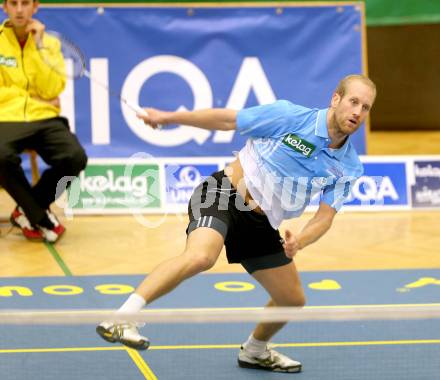 Badminton Bundesliga. ASKOE Kelag Kaernten gegen Moedling. Michael Trojan. Klagenfurt, 9.11.2013.
Foto: Kuess
---
pressefotos, pressefotografie, kuess, qs, qspictures, sport, bild, bilder, bilddatenbank