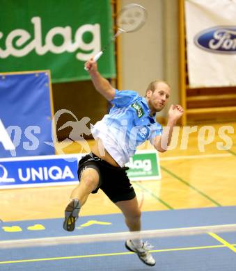 Badminton Bundesliga. ASKOE Kelag Kaernten gegen Moedling. Michael Trojan. Klagenfurt, 9.11.2013.
Foto: Kuess
---
pressefotos, pressefotografie, kuess, qs, qspictures, sport, bild, bilder, bilddatenbank