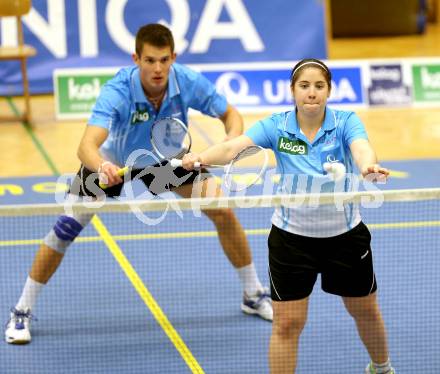 Badminton Bundesliga. ASKOE Kelag Kaernten gegen Moedling. Belinda Heber, Paul Demmelmayer. Klagenfurt, 9.11.2013.
Foto: Kuess
---
pressefotos, pressefotografie, kuess, qs, qspictures, sport, bild, bilder, bilddatenbank