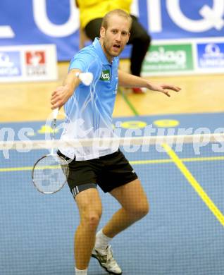 Badminton Bundesliga. ASKOE Kelag Kaernten gegen Moedling. Michael Trojan. Klagenfurt, 9.11.2013.
Foto: Kuess
---
pressefotos, pressefotografie, kuess, qs, qspictures, sport, bild, bilder, bilddatenbank