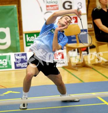 Badminton Bundesliga. ASKOE Kelag Kaernten gegen Moedling. Primoz Flis. Klagenfurt, 9.11.2013.
Foto: Kuess
---
pressefotos, pressefotografie, kuess, qs, qspictures, sport, bild, bilder, bilddatenbank