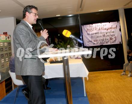 Fussball Regionalliga. Informationsveranstaltung die Zukunft der SK Austria Klagenfurt.   Buergermeister Christian Scheider. Klagenfurt, am 21.11.2013.
Foto: Kuess
---
pressefotos, pressefotografie, kuess, qs, qspictures, sport, bild, bilder, bilddatenbank