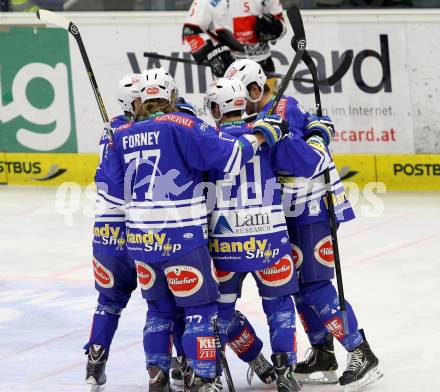 EBEL. Eishockey Bundesliga. EC VSV gegen HC TWK Innsbruck. Torjubel  (VSV). Villach, am 22.11.2013.
Foto: Kuess 


---
pressefotos, pressefotografie, kuess, qs, qspictures, sport, bild, bilder, bilddatenbank