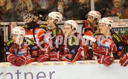 EBEL. Eishockey Bundesliga. KAC gegen EC Red Bull Salzburg. Tyler Scofield, Rene Swette, Stephan Geier, Tyler Spurgeon, Manuel Geier (KAC). Klagenfurt, am 22.11.2013
Foto: Kuess 

---
pressefotos, pressefotografie, kuess, qs, qspictures, sport, bild, bilder, bilddatenbank