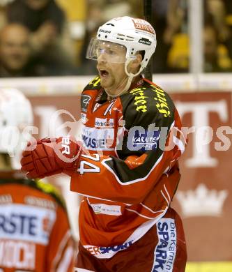 EBEL. Eishockey Bundesliga. KAC gegen EC Red Bull Salzburg.  Torjubel Jamie Lundmark (KAC). Klagenfurt, am 22.11.2013
Foto: Kuess 

---
pressefotos, pressefotografie, kuess, qs, qspictures, sport, bild, bilder, bilddatenbank