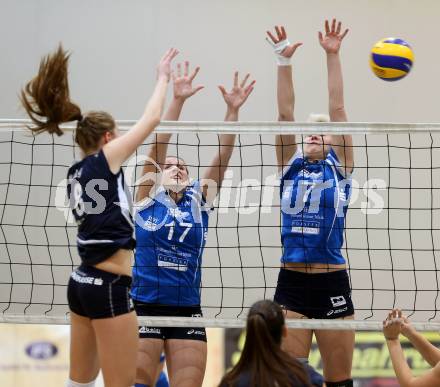 WVL. Women Volleyball League. Frauen Bundesliga. ATSC Wildcats gegen UVF Melk. Martina Seidl,  Judith Netz (Melk). Klagenfurt, 23.11.2013.
Foto: Kuess
---
pressefotos, pressefotografie, kuess, qs, qspictures, sport, bild, bilder, bilddatenbank