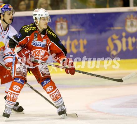 EBEL. Eishockey Bundesliga. KAC gegen EC Red Bull Salzburg. Manuel Geier (KAC). Klagenfurt, am 22.11.2013
Foto: Kuess 

---
pressefotos, pressefotografie, kuess, qs, qspictures, sport, bild, bilder, bilddatenbank