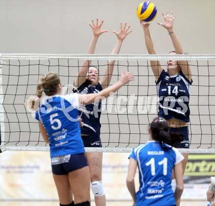 WVL. Women Volleyball League. Frauen Bundesliga. ATSC Wildcats gegen UVF Melk. Krianjc Zala, Marija Milosavljevic (Wildcats). Klagenfurt, 23.11.2013.
Foto: Kuess
---
pressefotos, pressefotografie, kuess, qs, qspictures, sport, bild, bilder, bilddatenbank