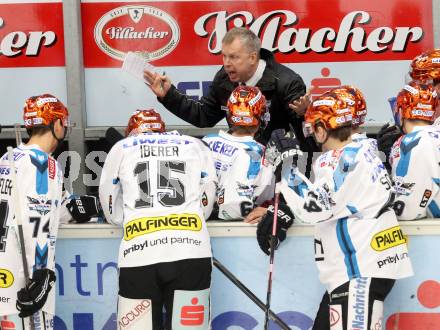 EBEL. Eishockey Bundesliga. EC VSV gegen EHC LIWEST Linz. Trainer Rob Daum (Linz). Villach, am 24.11.2013.
Foto: Kuess 


---
pressefotos, pressefotografie, kuess, qs, qspictures, sport, bild, bilder, bilddatenbank