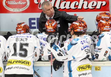 EBEL. Eishockey Bundesliga. EC VSV gegen EHC LIWEST Linz.  Trainer Rob Daum (Linz). Villach, am 24.11.2013.
Foto: Kuess 


---
pressefotos, pressefotografie, kuess, qs, qspictures, sport, bild, bilder, bilddatenbank