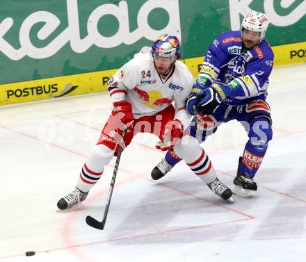 EBEL. Eishockey Bundesliga. EC VSV gegen EC Red Bull Salzburg. JARRETT Rodney Coleman, (VSV), NOEDL Andreas (Salzburg). Villach, am 1.12.2013.
Foto: Kuess 


---
pressefotos, pressefotografie, kuess, qs, qspictures, sport, bild, bilder, bilddatenbank