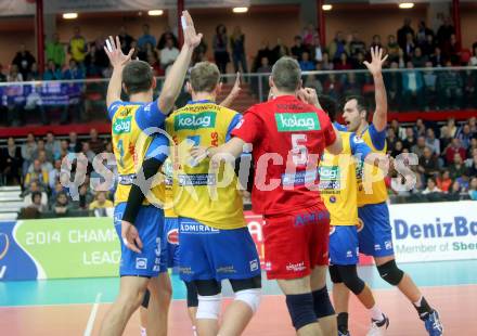 Volleyball Champions League. SK Posijilnica Aich/Dob gegen Zenit Kazan. Jubel (Aich/Dob). Klagenfurt, am 3.12.2013.
Foto: Kuess
---
pressefotos, pressefotografie, kuess, qs, qspictures, sport, bild, bilder, bilddatenbank