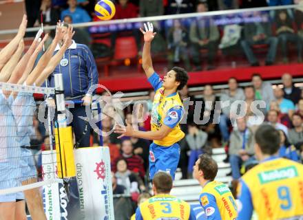 Volleyball Champions League. SK Posijilnica Aich/Dob gegen Zenit Kazan. Valdir Sequeira (Aich/Dob). Klagenfurt, am 3.12.2013.
Foto: Kuess
---
pressefotos, pressefotografie, kuess, qs, qspictures, sport, bild, bilder, bilddatenbank