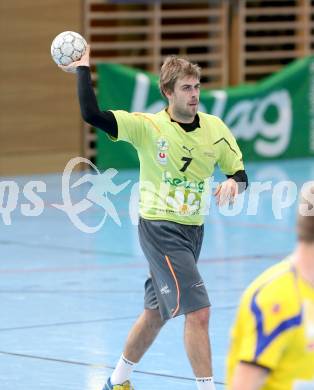 Handball Bundesliga. HC Kaernten gegen UHC Hollabrunn. Anze Kljajic (HCK). Viktring, am 30.11.2013.
Foto: Kuess
---
pressefotos, pressefotografie, kuess, qs, qspictures, sport, bild, bilder, bilddatenbank