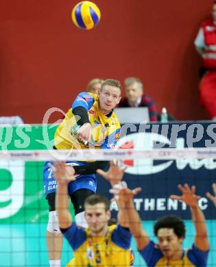 Volleyball Champions League. SK Posijilnica Aich/Dob gegen Zenit Kazan. Stanislaw Wawrzynczyk (Aich/Dob). Klagenfurt, am 3.12.2013.
Foto: Kuess
---
pressefotos, pressefotografie, kuess, qs, qspictures, sport, bild, bilder, bilddatenbank