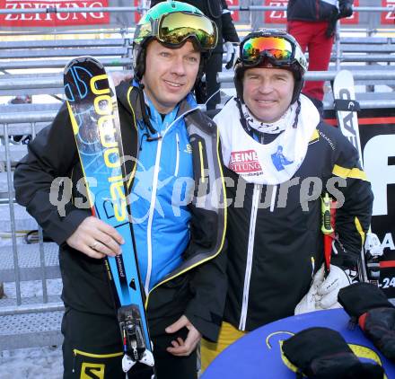 Schi Alpin. 60. Geburtstag von Franz Klammer. Legendenschirennen.  Fritz Strobl, Marc Girardelli. Bad Kleinkirchheim, am 7.12.2013.
Foto: Kuess
---
pressefotos, pressefotografie, kuess, qs, qspictures, sport, bild, bilder, bilddatenbank