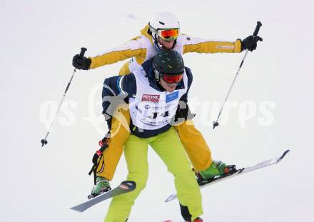 Schi Alpin. 60. Geburtstag von Franz Klammer. Legendenschirennen.  Armin Assinger, Elisabeth Kirchler. Bad Kleinkirchheim, am 7.12.2013.
Foto: Kuess
---
pressefotos, pressefotografie, kuess, qs, qspictures, sport, bild, bilder, bilddatenbank