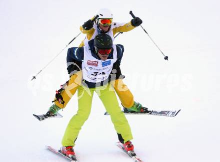 Schi Alpin. 60. Geburtstag von Franz Klammer. Legendenschirennen.  Armin Assinger, Elisabeth Kirchler. Bad Kleinkirchheim, am 7.12.2013.
Foto: Kuess
---
pressefotos, pressefotografie, kuess, qs, qspictures, sport, bild, bilder, bilddatenbank