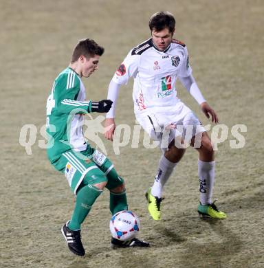 Fussball Bundesliga. RZ Pellets WAC gegen SK Rapid Wien. Nemanja Rnic,  (WAC), Marcel Sabitzer (Rapid). Wolfsberg, 8.12.2013.
Foto: Kuess

---
pressefotos, pressefotografie, kuess, qs, qspictures, sport, bild, bilder, bilddatenbank