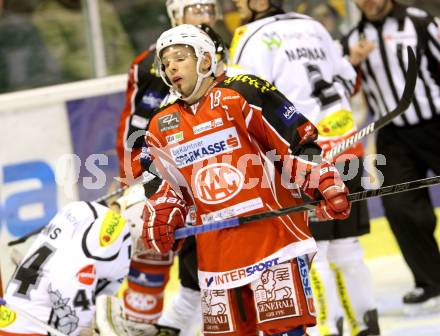 EBEL. Eishockey Bundesliga. KAC gegen Dornbirner Eishockey Club.  Thomas Koch (KAC). Klagenfurt, am 8.12.2013
Foto: Kuess 

---
pressefotos, pressefotografie, kuess, qs, qspictures, sport, bild, bilder, bilddatenbank