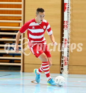 Futsal Bundesliga. Futsal Klagenfurt gegen Stella Rosa Tipp3 Wien.  Vahid Muharemovic (Klagenfurt). Klagenfurt, am 7.12.2013.
Foto: Kuess
---
pressefotos, pressefotografie, kuess, qs, qspictures, sport, bild, bilder, bilddatenbank