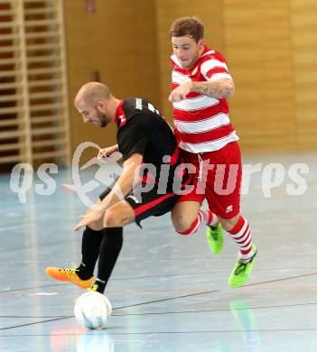 Futsal Bundesliga. Futsal Klagenfurt gegen Stella Rosa Tipp3 Wien. Said Dulic (Klagenfurt), Sasa Sormaz (Wien). Klagenfurt, am 7.12.2013.
Foto: Kuess
---
pressefotos, pressefotografie, kuess, qs, qspictures, sport, bild, bilder, bilddatenbank