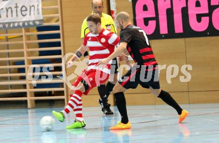 Futsal Bundesliga. Futsal Klagenfurt gegen Stella Rosa Tipp3 Wien. Said Dulic (Klagenfurt) Sormaz Sasa (Wien). Klagenfurt, am 7.12.2013.
Foto: Kuess
---
pressefotos, pressefotografie, kuess, qs, qspictures, sport, bild, bilder, bilddatenbank