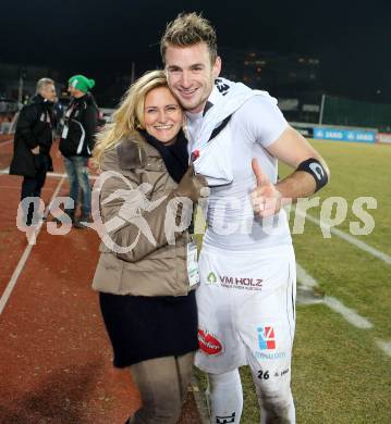 Fussball Bundesliga. RZ Pellets WAC gegen SK Puntigamer Sturm Graz.. Jubel Waltraud Riegler, Michael Sollbauer (WAC). Wolfsberg, 11.12.2013.
Foto: Kuess

---
pressefotos, pressefotografie, kuess, qs, qspictures, sport, bild, bilder, bilddatenbank