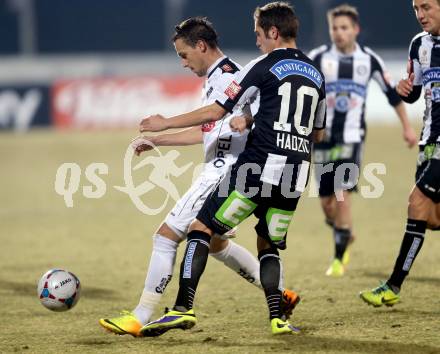 Fussball Bundesliga. RZ Pellets WAC gegen SK Puntigamer Sturm Graz.. Michael Liendl, (WAC), Anel Hadzic (Graz). Wolfsberg, 11.12.2013.
Foto: Kuess

---
pressefotos, pressefotografie, kuess, qs, qspictures, sport, bild, bilder, bilddatenbank