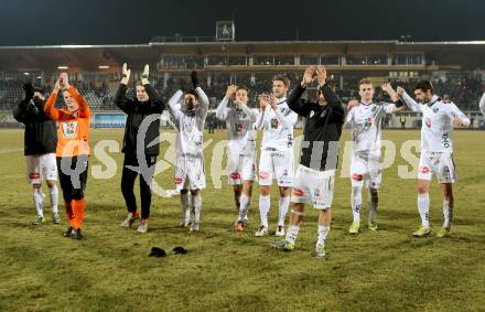 Fussball Bundesliga. RZ Pellets WAC gegen SK Puntigamer Sturm Graz.. Jubel WAC. Wolfsberg, 11.12.2013.
Foto: Kuess

---
pressefotos, pressefotografie, kuess, qs, qspictures, sport, bild, bilder, bilddatenbank