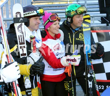 Schi Alpin. 60. Geburtstag von Franz Klammer. Legendenschirennen. Marc Girardelli, Claudia Strobl-Traninger, Fritz Strobl. Bad Kleinkirchheim, am 7.12.2013.
Foto: Kuess
---
pressefotos, pressefotografie, kuess, qs, qspictures, sport, bild, bilder, bilddatenbank