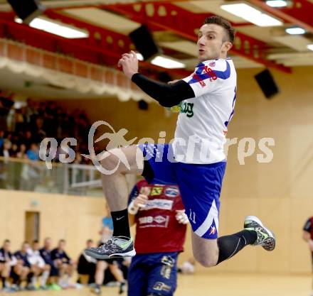 Handball Bundesliga. HLA. SC Ferlach gegen UNION Juri Leoben. Izudin Mujanovic (Ferlach). Ferlach, 15.12.2013.
Foto: Kuess
---
pressefotos, pressefotografie, kuess, qs, qspictures, sport, bild, bilder, bilddatenbank