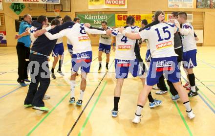 Handball Bundesliga. HLA. SC Ferlach gegen UNION Juri Leoben. Jubel (Ferlach). Ferlach, 15.12.2013.
Foto: Kuess
---
pressefotos, pressefotografie, kuess, qs, qspictures, sport, bild, bilder, bilddatenbank