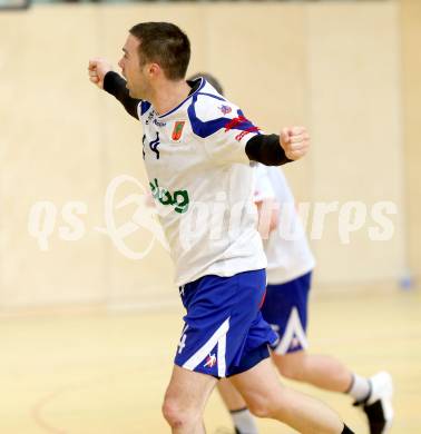 Handball Bundesliga. HLA. SC Ferlach gegen UNION Juri Leoben. Jubel David Kovac (Ferlach). Ferlach, 15.12.2013.
Foto: Kuess
---
pressefotos, pressefotografie, kuess, qs, qspictures, sport, bild, bilder, bilddatenbank