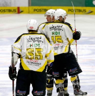 Eishockey Kaerntner Liga, Division I. Create Sports Carinthian Team gegen EC SV Spittal. Torjubel  (Carinthian Team). Villach, am 14.12.2013.
Foto: Kuess
---
pressefotos, pressefotografie, kuess, qs, qspictures, sport, bild, bilder, bilddatenbank