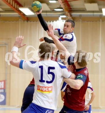 Handball Bundesliga. HLA. SC Ferlach gegen UNION Juri Leoben. David Kovac (Ferlach). Ferlach, 15.12.2013.
Foto: Kuess
---
pressefotos, pressefotografie, kuess, qs, qspictures, sport, bild, bilder, bilddatenbank