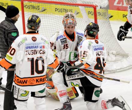 EBEL. Eishockey Bundesliga. EC VSV gegen Moser Medical Graz 99ers.  Danny Sabourin, Alexandre Picard (Graz). Villach, am 15.12.2013.
Foto: Kuess 


---
pressefotos, pressefotografie, kuess, qs, qspictures, sport, bild, bilder, bilddatenbank