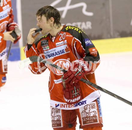 EBEL. Eishockey Bundesliga. KAC gegen HDD TELEMACH Olimpija Ljubljana.  John Lammers (KAC). Klagenfurt, am 17.12.2013
Foto: Kuess 

---
pressefotos, pressefotografie, kuess, qs, qspictures, sport, bild, bilder, bilddatenbank