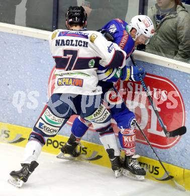 EBEL. Eishockey Bundesliga. EC VSV gegen SAPA Fehervar AV19. Derek Ryan, (VSV),  Adam Naglich (Alba Volan). Villach, am 17.12.2013.
Foto: Kuess 


---
pressefotos, pressefotografie, kuess, qs, qspictures, sport, bild, bilder, bilddatenbank