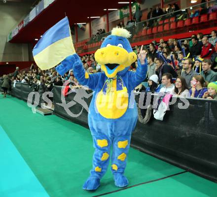 Volleyball Champions League. SK Posijilnica Aich/Dob gegen Novosibirsk. Maskottchen (Aich/Dob). Klagenfurt, am 18.12.2013.
Foto: Kuess
---
pressefotos, pressefotografie, kuess, qs, qspictures, sport, bild, bilder, bilddatenbank