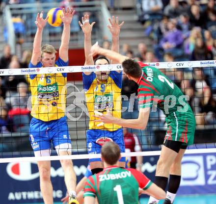 Volleyball Champions League. SK Posijilnica Aich/Dob gegen Novosibirsk. Peter Wohlfahrtstaetter, Andrej Grut (Aich/Dob). Klagenfurt, am 18.12.2013.
Foto: Kuess
---
pressefotos, pressefotografie, kuess, qs, qspictures, sport, bild, bilder, bilddatenbank